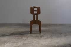 Sculptural side or dining chair by Francesco Pasinato, 1970s