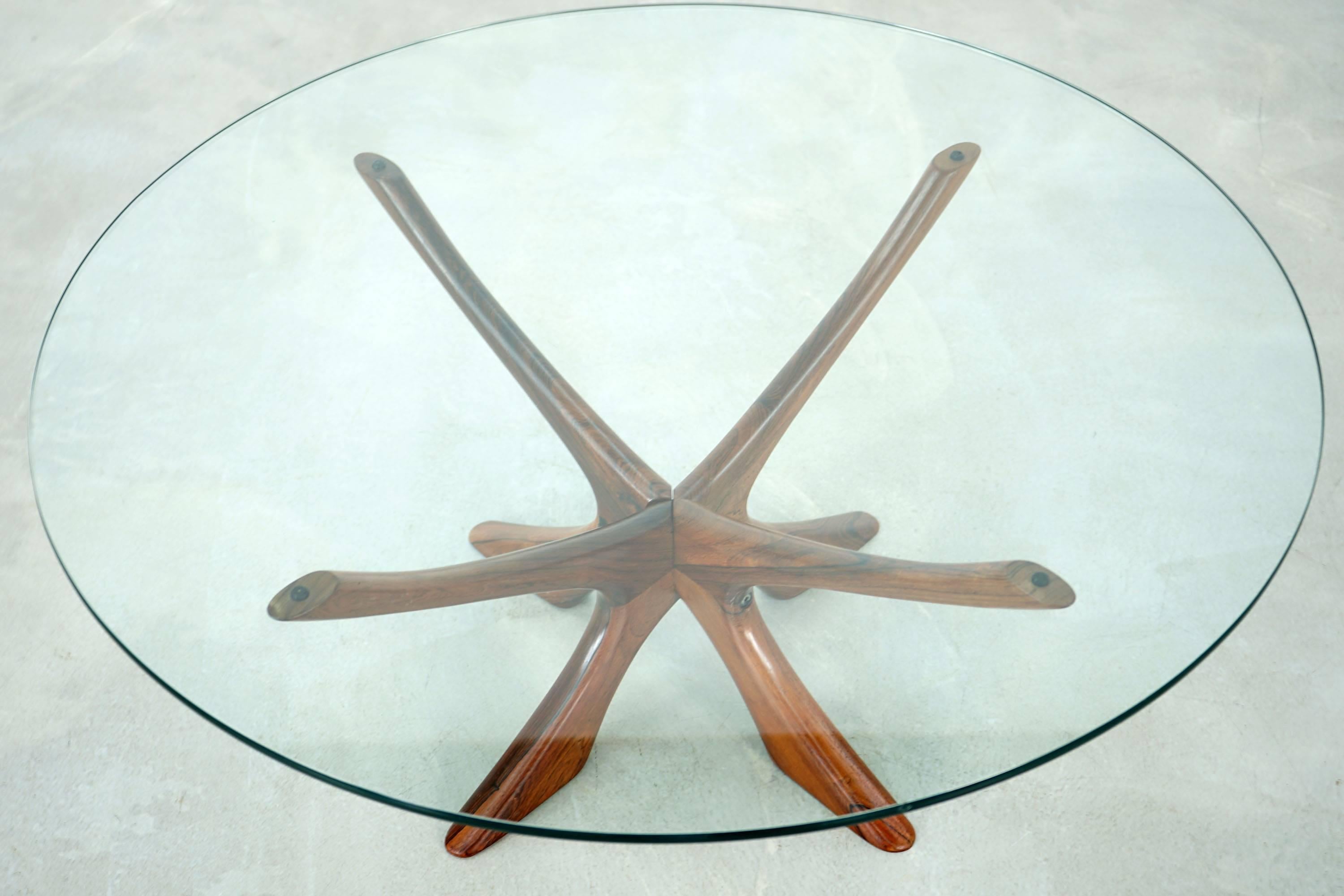 Danish Sculptural Side Table by Illum Wikkelsø for Eilersen of the 1960s For Sale