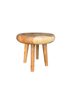 Sculptural Side Table Crafted from Mango Wood