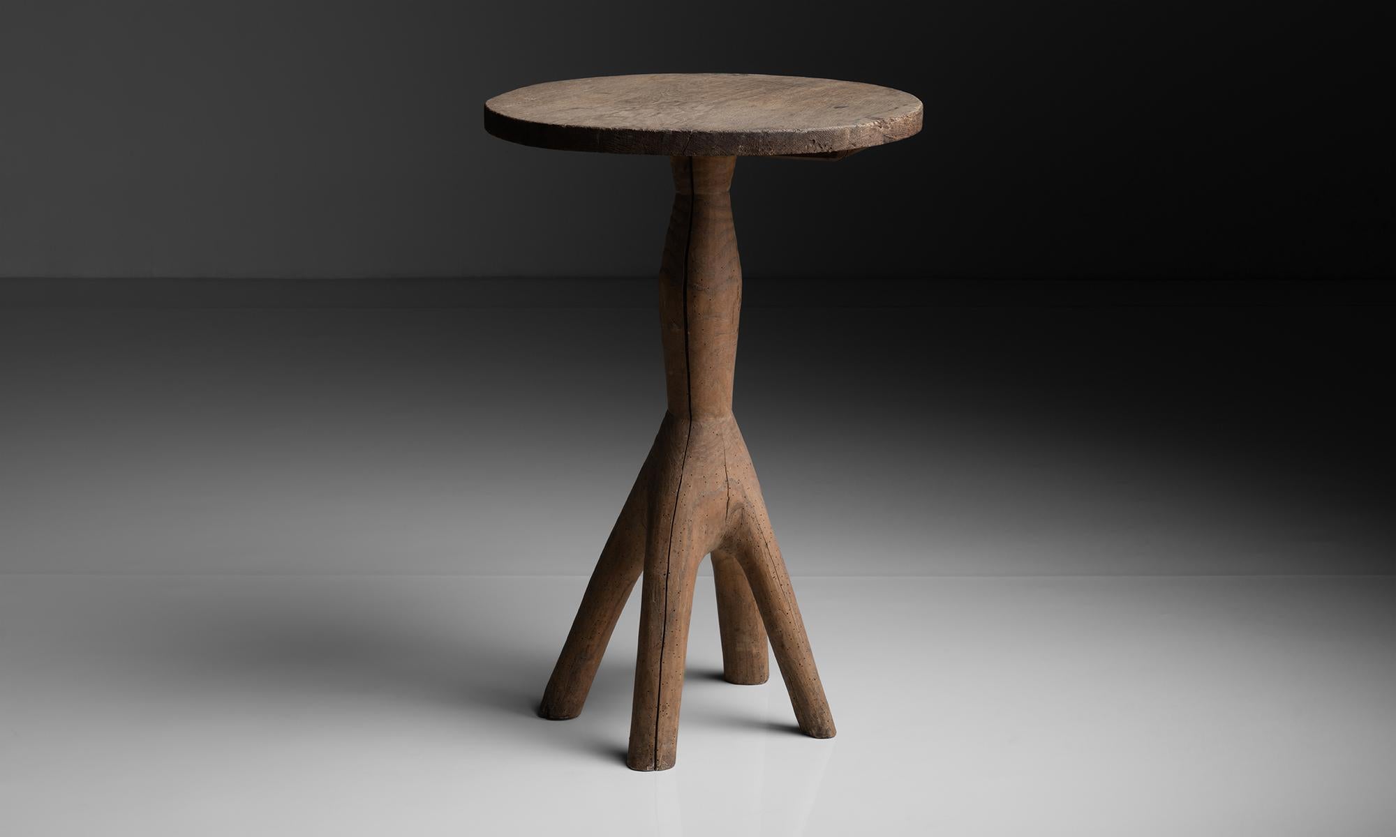 Sculptural Side Table

France circa 1900

Circular top, with base carved from a singe piece of wood.

Measures 20.5”dia x 31”h