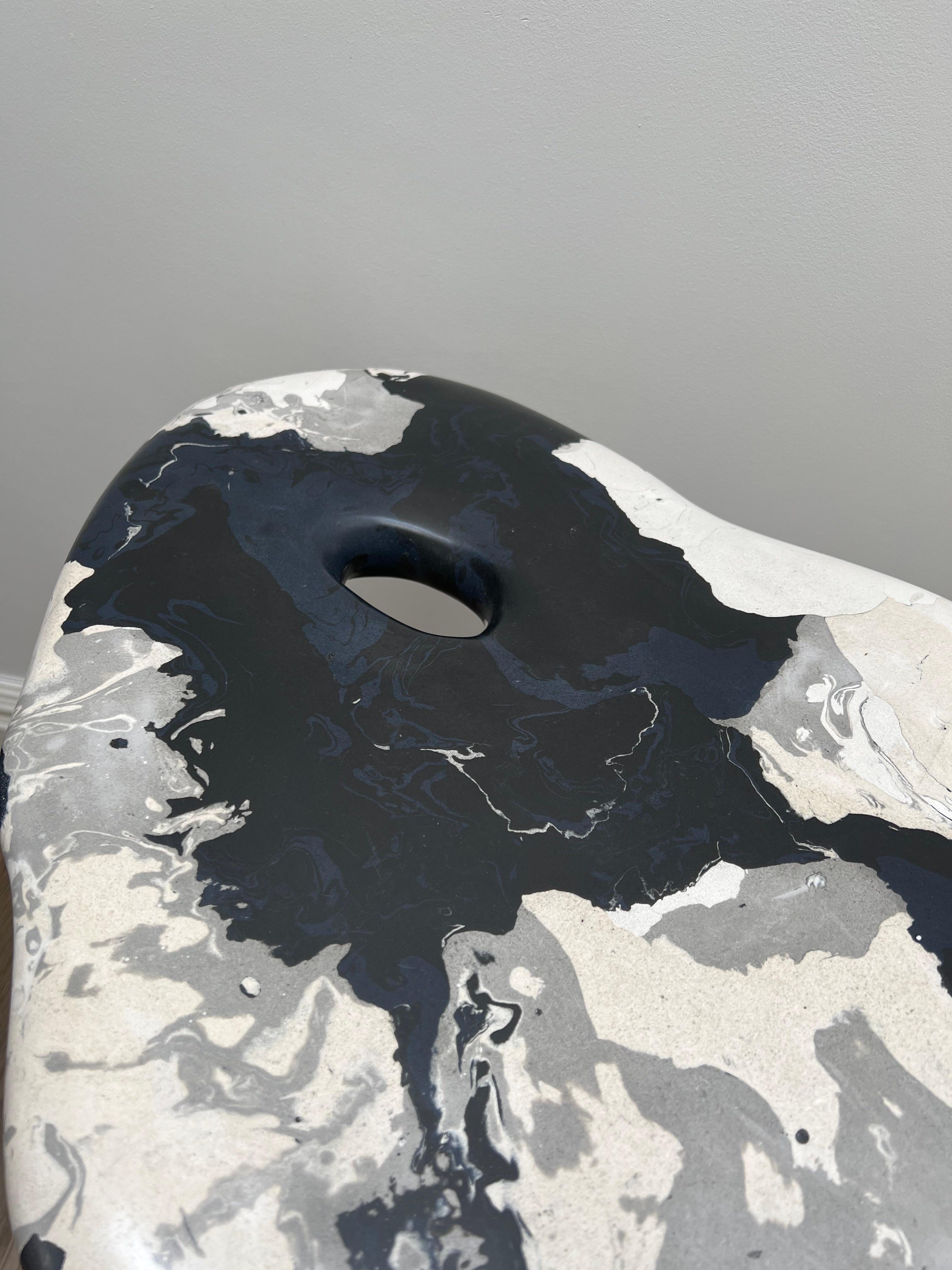 Hand-Crafted Sculptural Side Table, Hand Crafted, One of a Kind