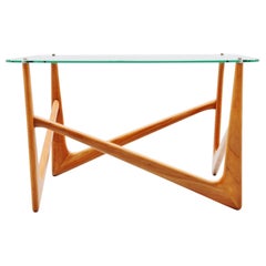 Mesa auxiliar escultórica Made in Italy 1950 Estilo Ico Parisi