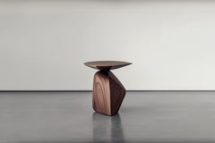 Solace 1: Versatile Solid Wood Side Table with Round Top, Perfect as Nightstand