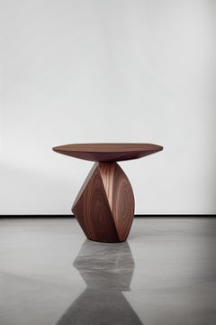 Artful Design Solace 3 : Table d'appoint en noyer massif avec Wood Grain unique