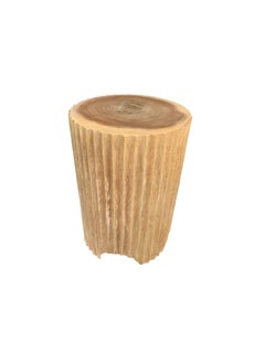 Sculptural Side Table Mango Wood Modern Organic