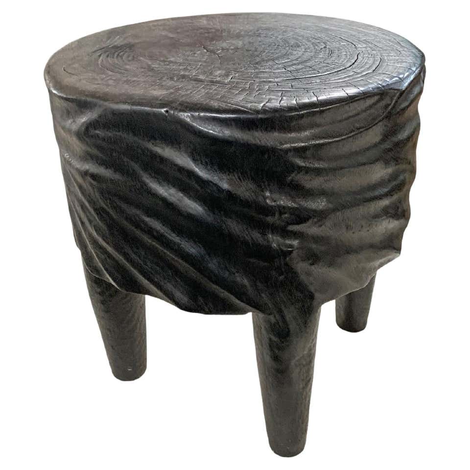 African End Table Sculptural Carved Wood African Side Table at 1stDibs | african side ...