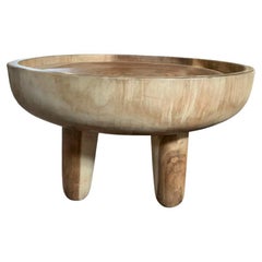 Table d'appoint sculpturale en bois de Mango massif