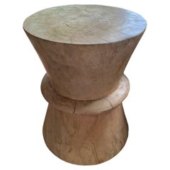 Sculptural Side Table Solid Mango Wood