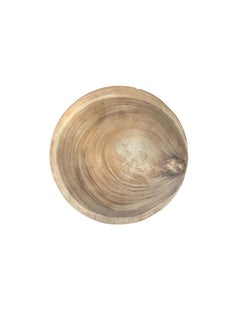 Skulpturaler Beistelltisch / Hocker aus massivem Mangoholz