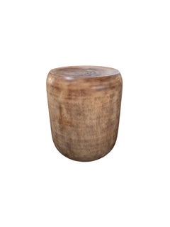 Sculptural Side Table / Stool Solid Mango Wood