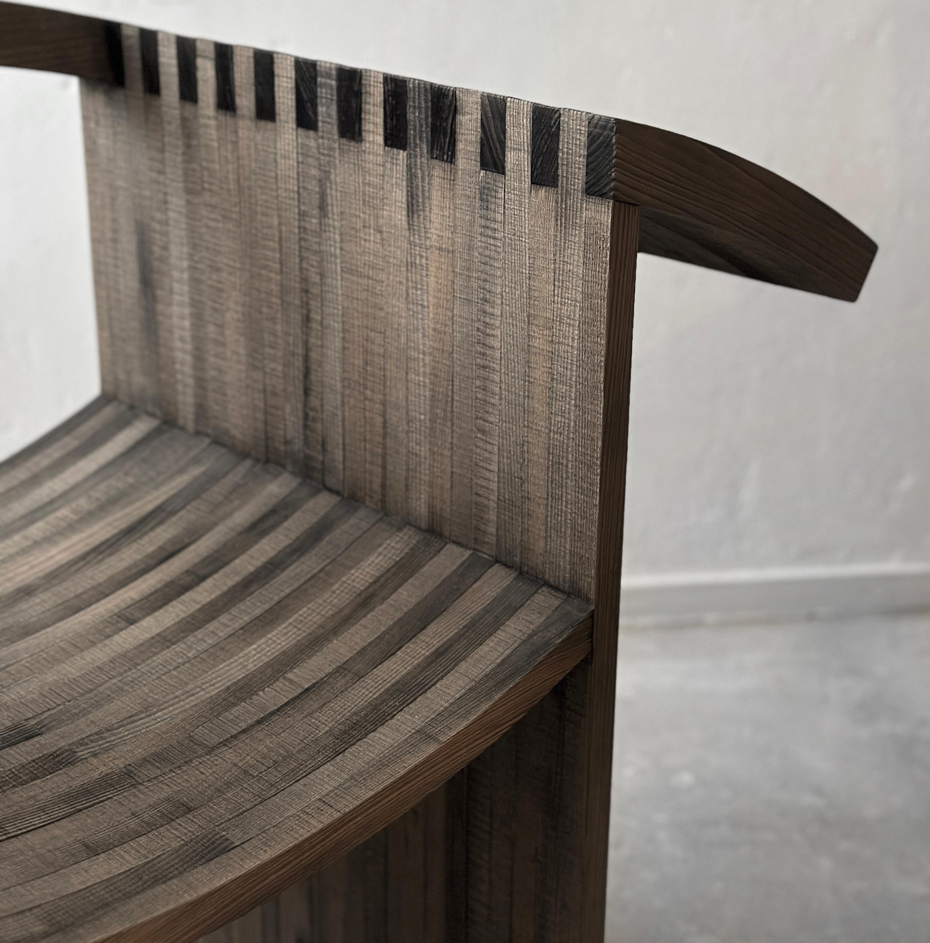 Fin du 20e siècle Chaise d'appoint sculpturale de Jochen Kirschstein en vente