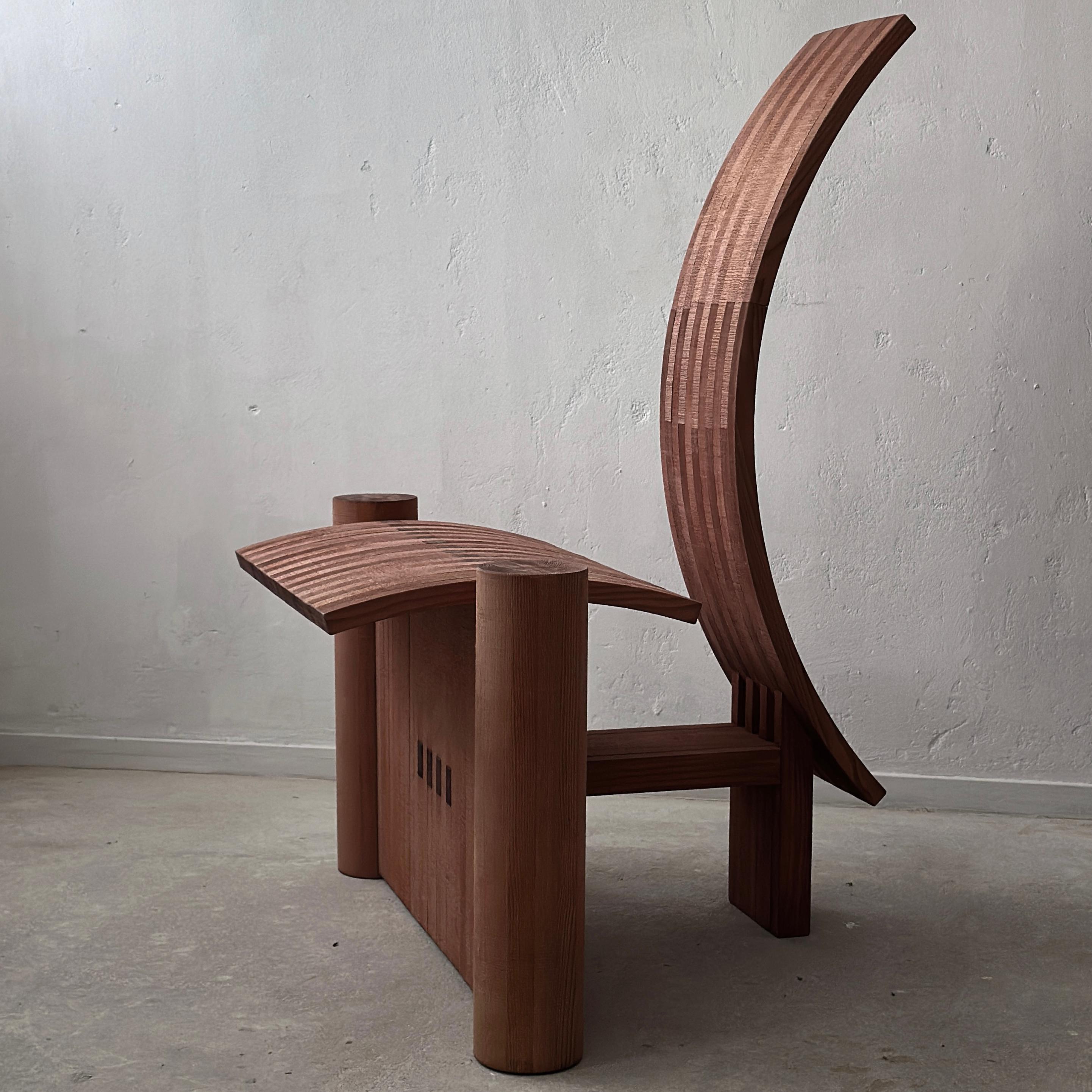 Allemand Chaise d'appoint sculpturale de Jochen Kirschstein en vente