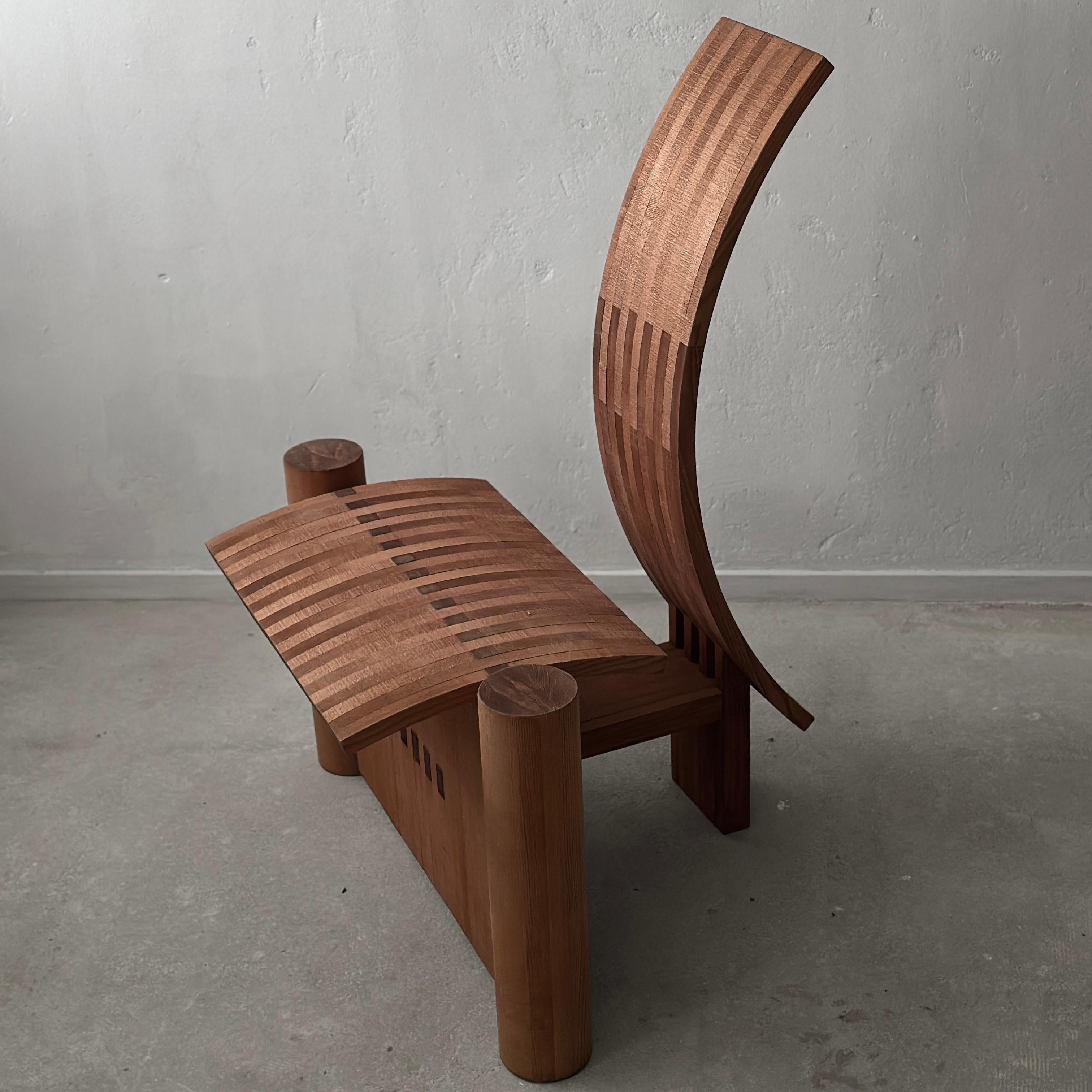 Chaise d'appoint sculpturale de Jochen Kirschstein Bon état - En vente à AMSTERDAM, NH