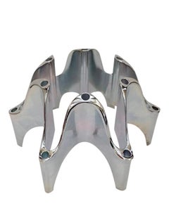 Sculptural Silver Plated Candle Holder by Jens Harald Quistgaard for Dansk