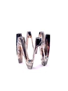 Sculptural Silver Plated Candle Holder by Jens Harald Quistgaard for Dansk
