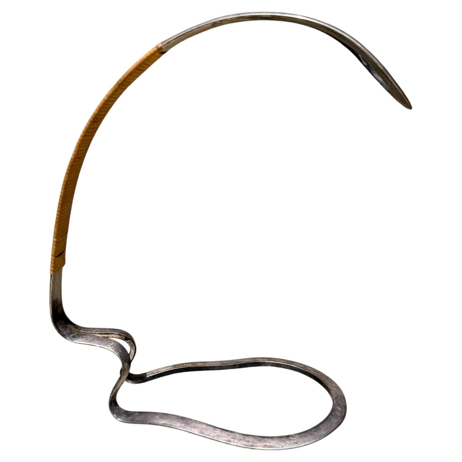 Sculptural Silver Plated Wine Holder by Eisenberg Lozano, 1960s Mid Century