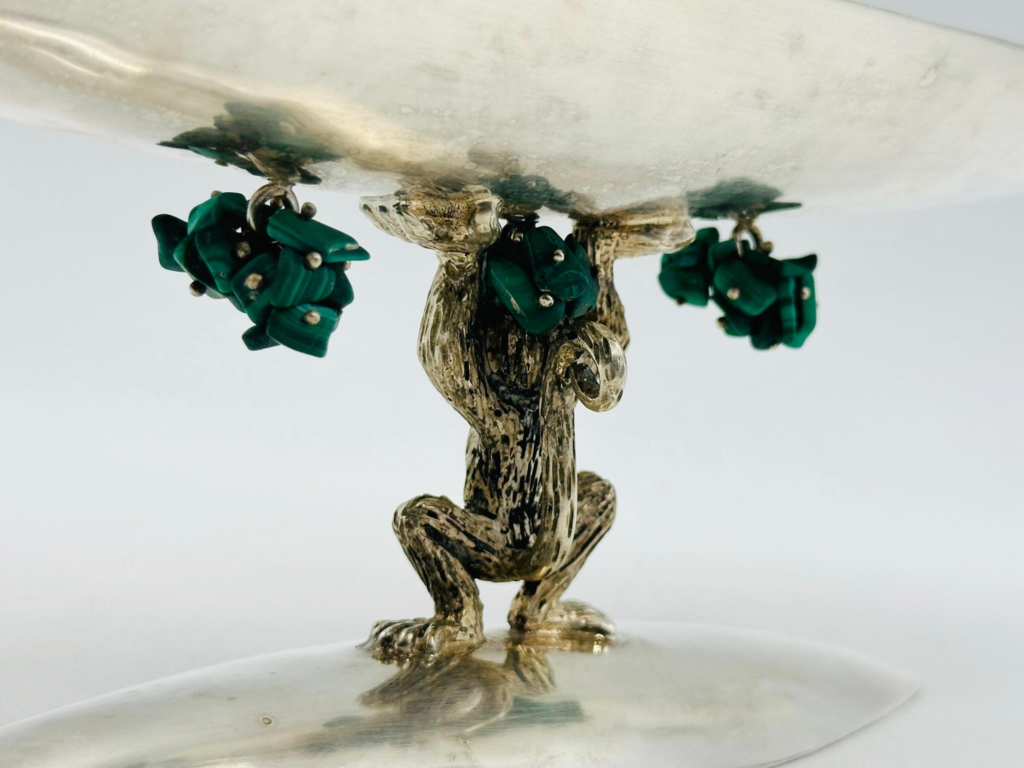Bol sculptural en argent et turquoise d'Emilia Castillo, Mexique, années 1980 en vente 10