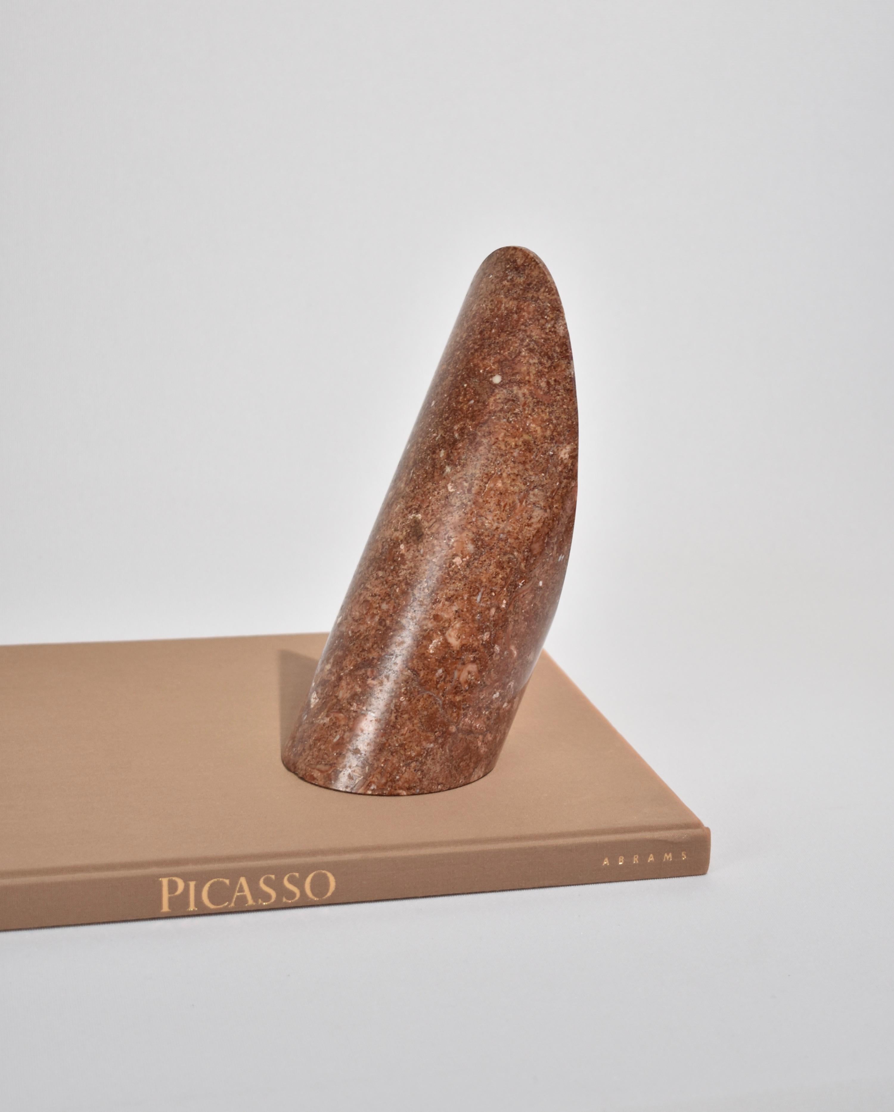 Sculptural, stone bookends set of two.