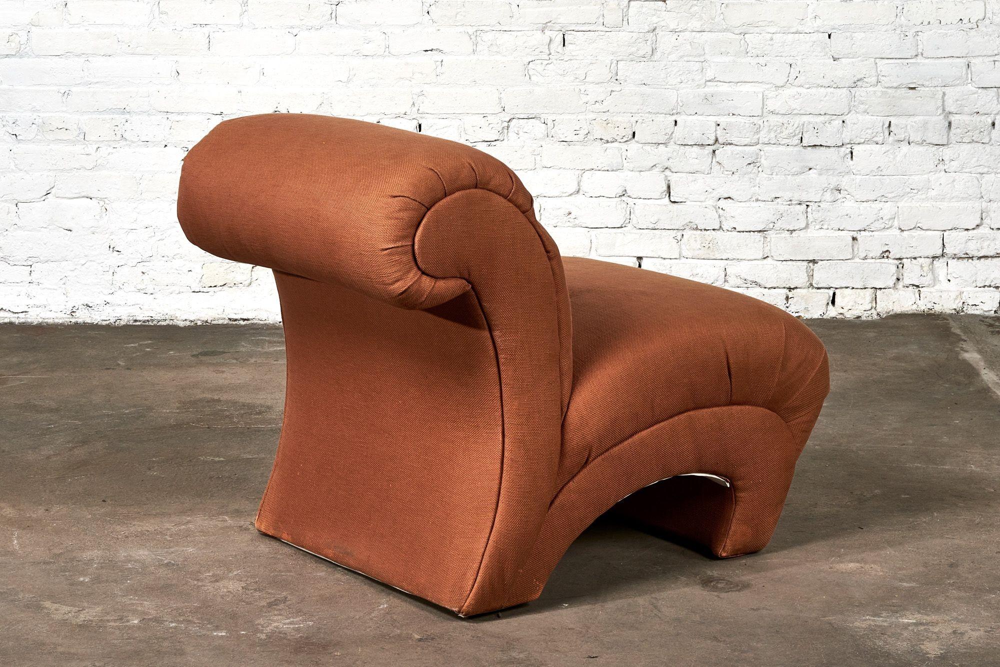Late 20th Century Sculptural Slipper Lounge Chair, 1970 For Sale