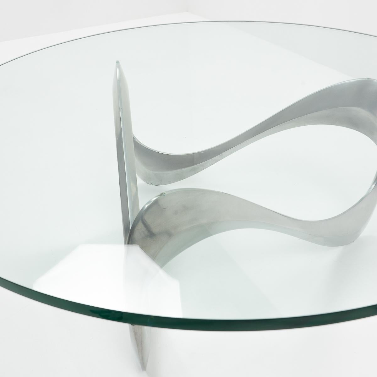 Sculptural Snake Coffee Table by Kurt Hesterberg, Germany 1980s 1