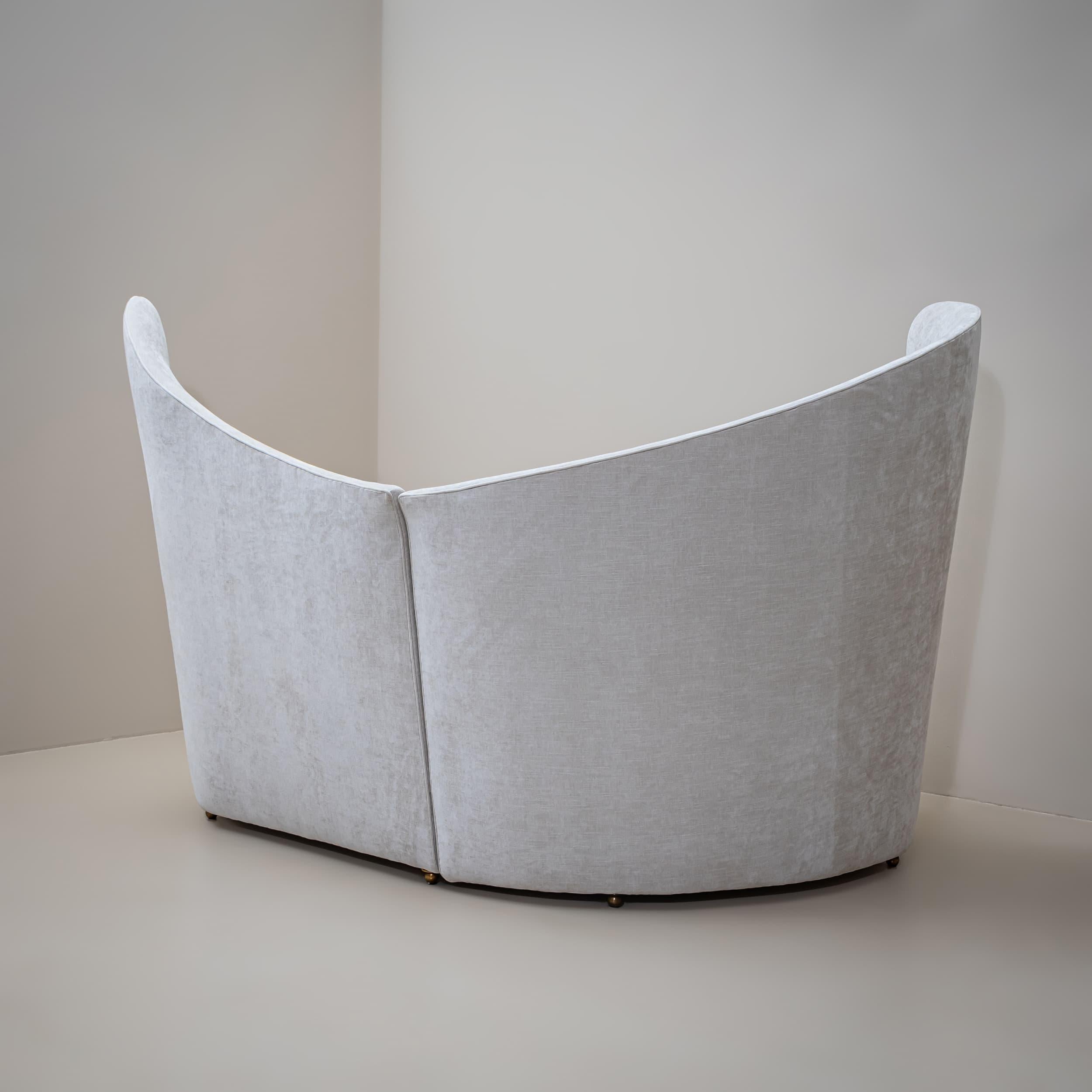 Skulpturales Sofa von Renzo Zavanella (1900-1988), Italien im Angebot 3