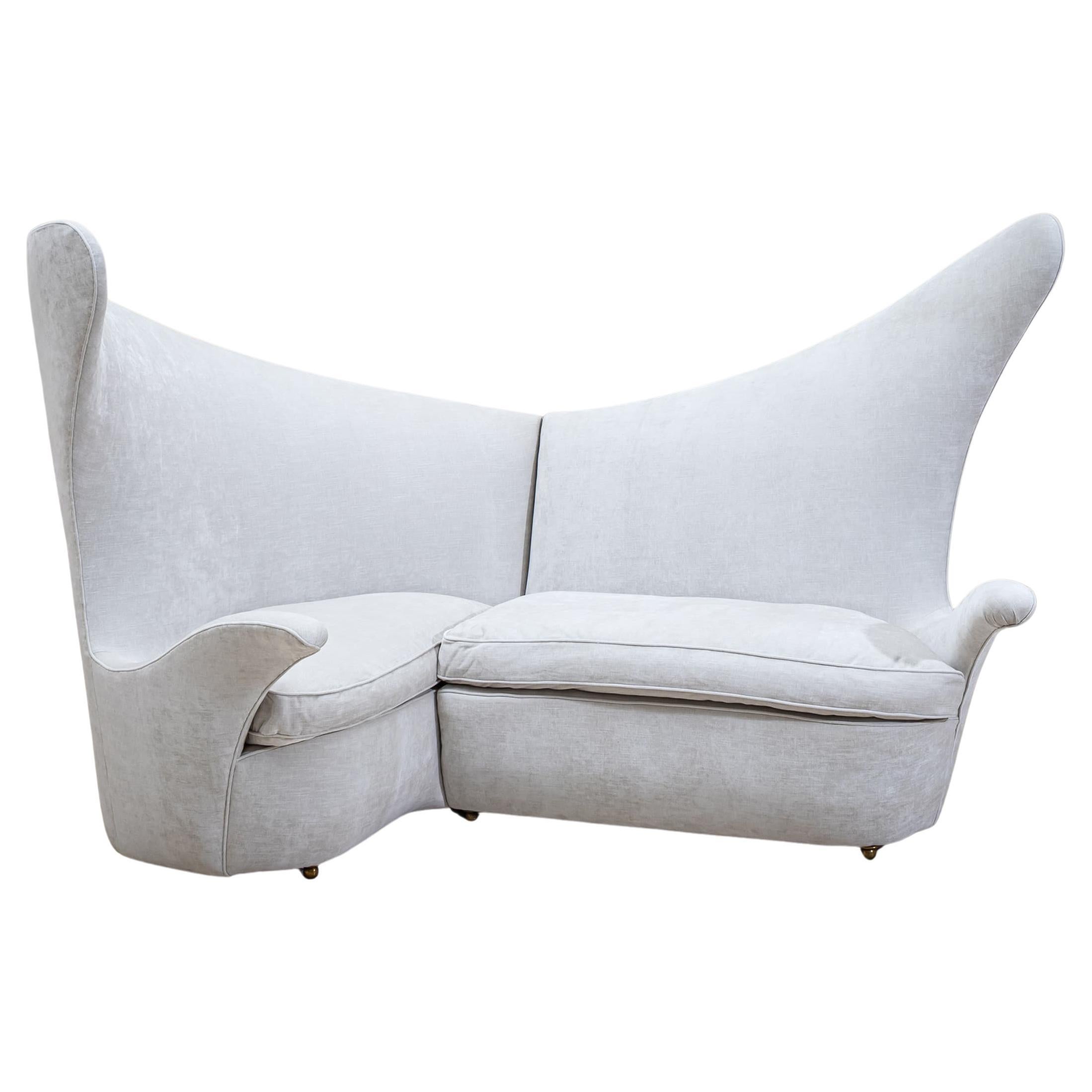 Canapé sculptural de Renzo Zavanella (1900-1988), Italie