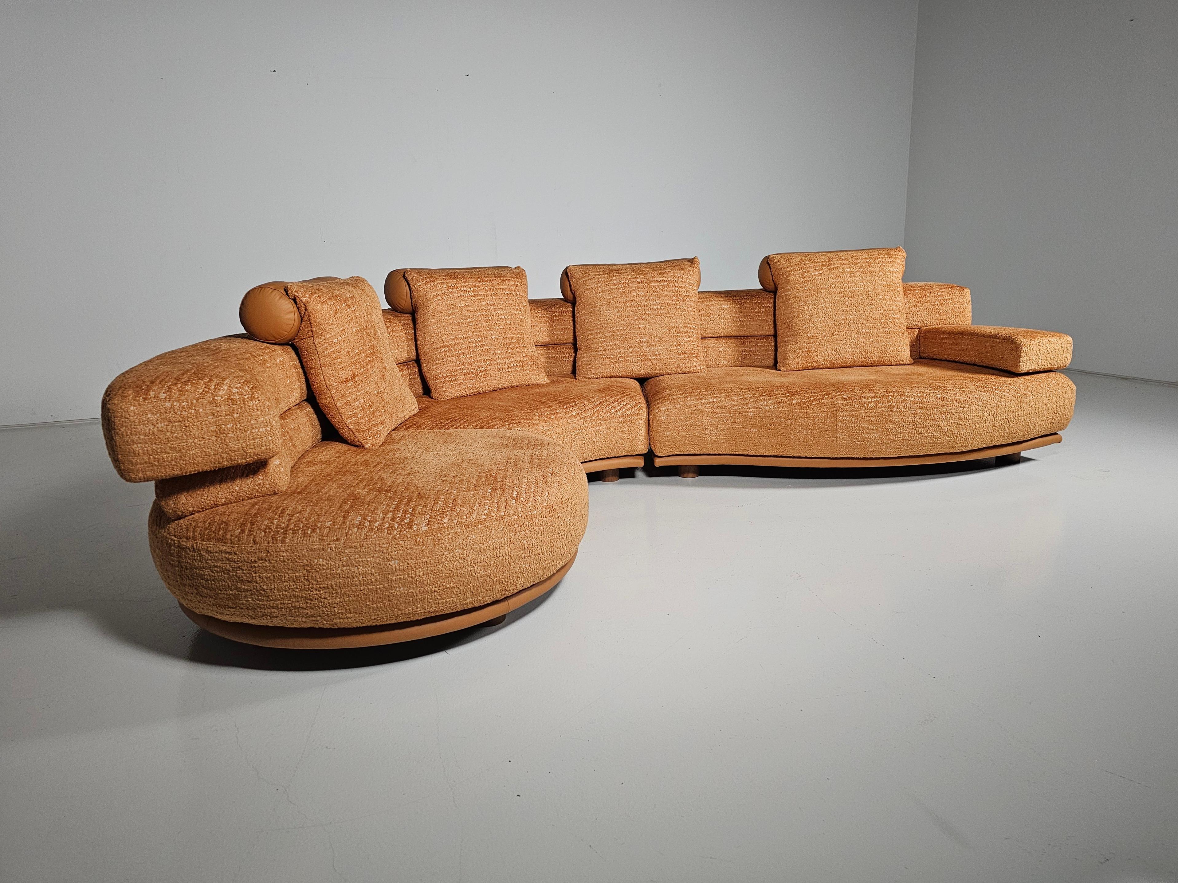 Sofá escultural de Wiener Werstätte, Austria, años 80 en Excelente estado para la venta en amstelveen, NL
