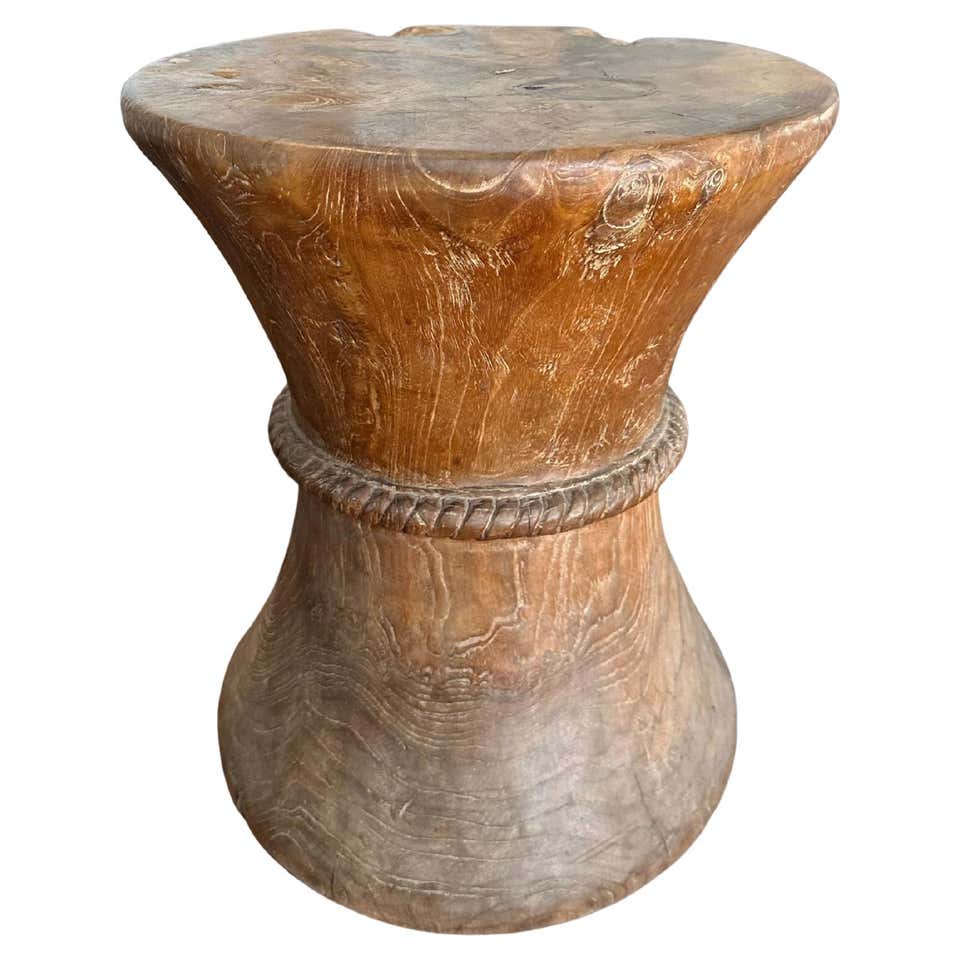 Sculptural Carved Wood African Side Table at 1stDibs | african side ...
