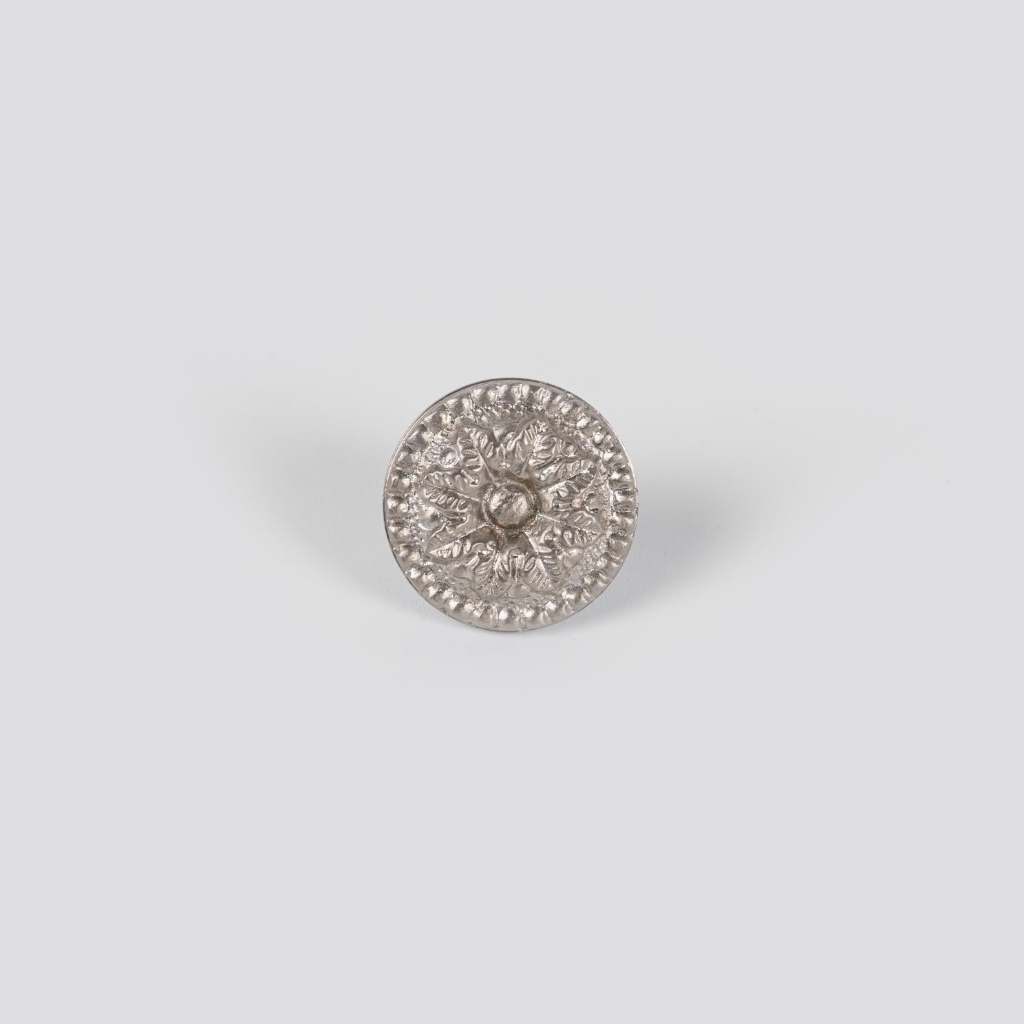 Indian Sculptural Solid Brass Cabinet Knobs For Sale