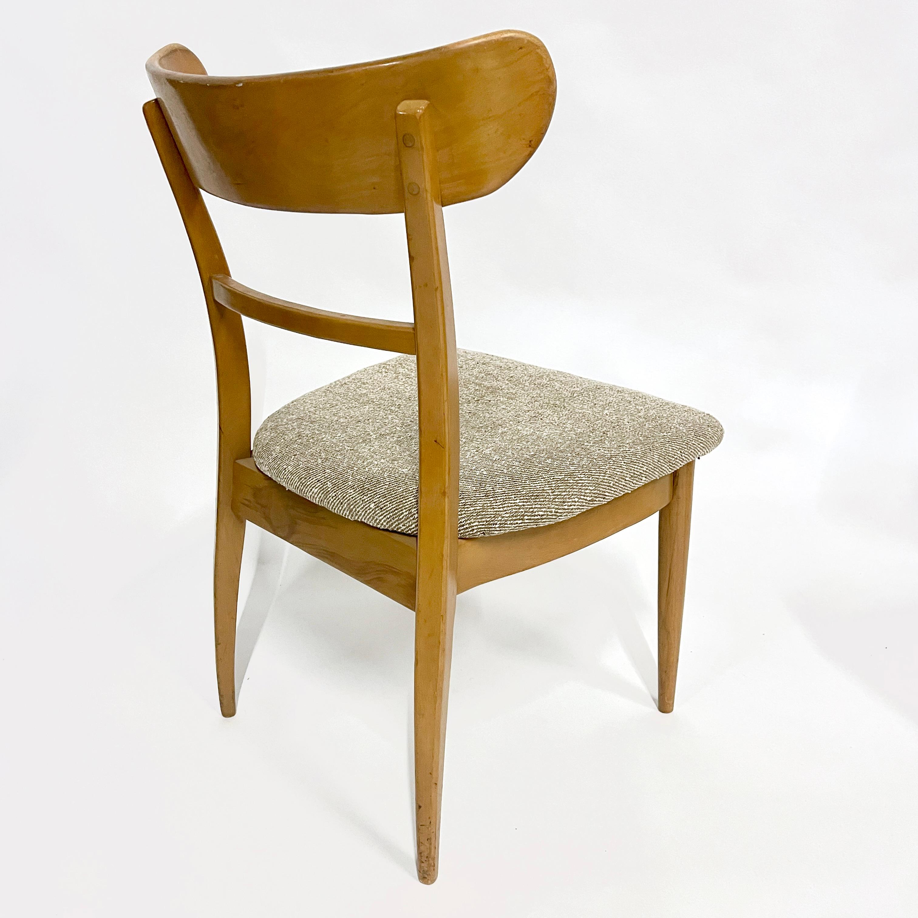 Sculptural Solid Maple Carved  Dining Chairs by Cushman Contemporary of Vermont For Sale 3