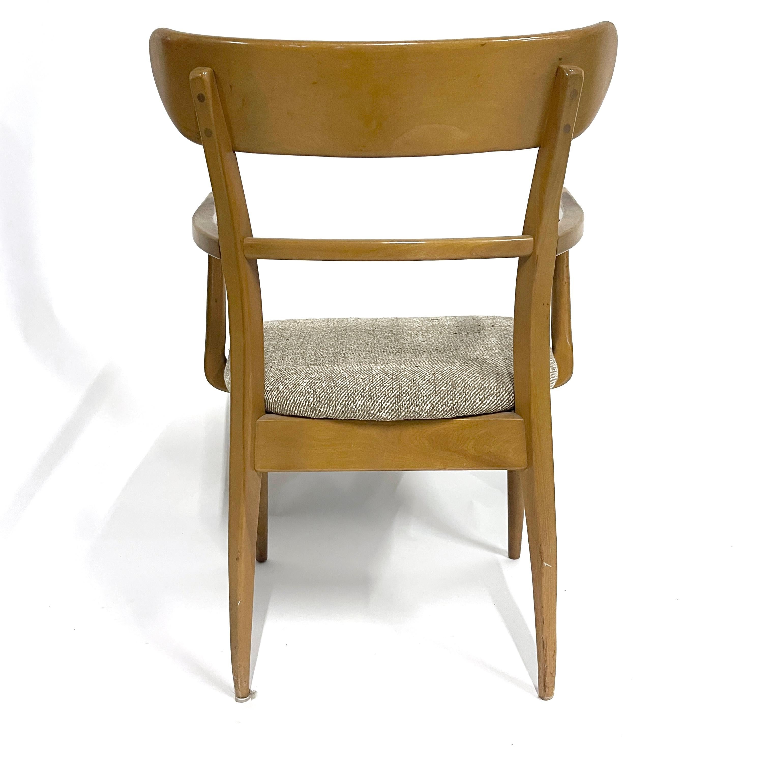 Sculptural Solid Maple Carved  Dining Chairs by Cushman Contemporary of Vermont For Sale 10