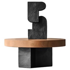 Sculptural Solid Oak Unseen Force #40 Joel Escalona's Table, Art Decor