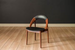 Sculptural Solid Teak Danish Modern Hoop Dining Chair by Arne Hovmand-Olsen