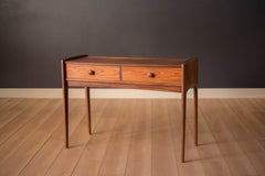 Sculptural Solid Teak Mid-Century Modern Console Table by A. Younger Ltd.