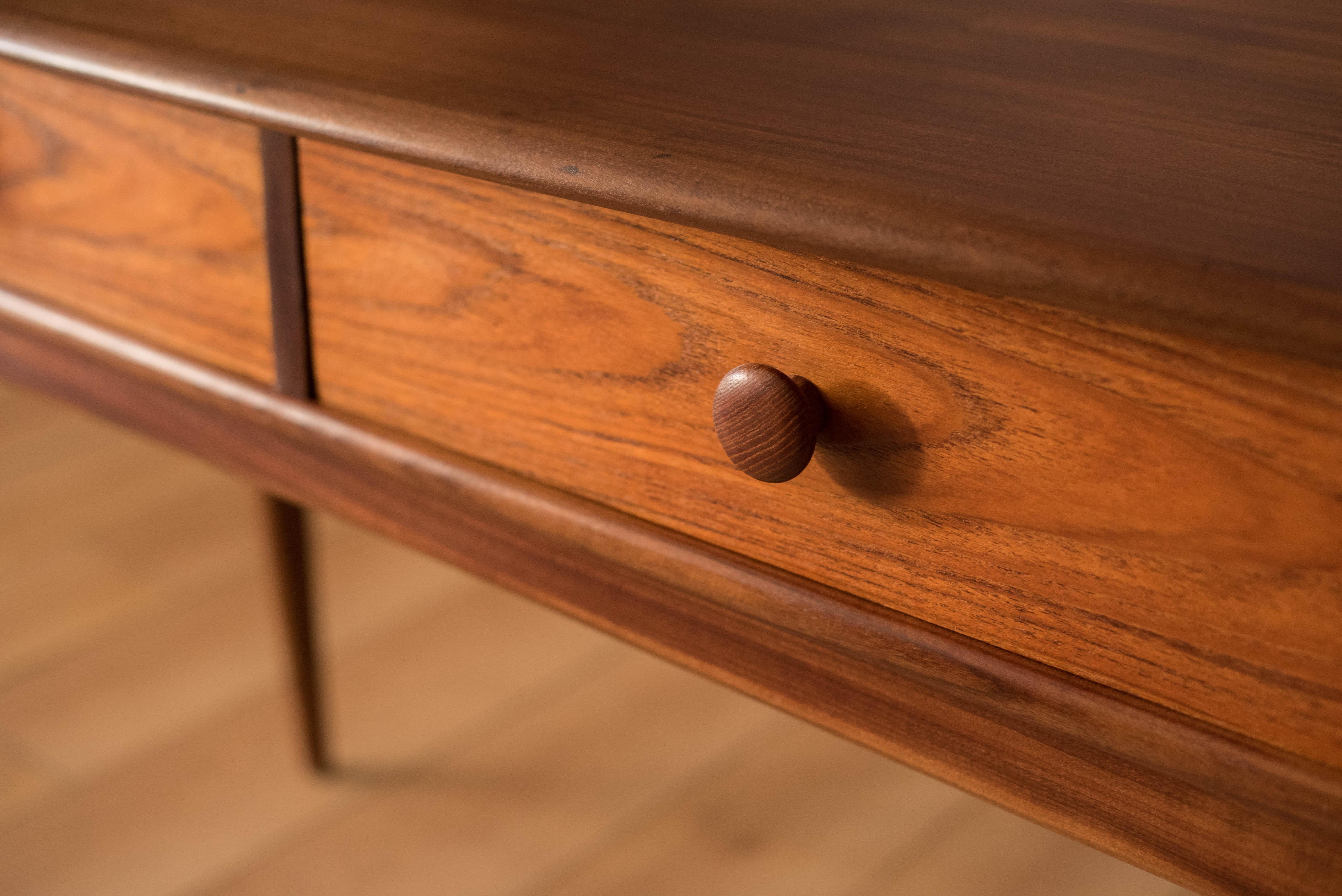 Sculptural Solid Teak Mid-Century Modern Console Table by A. Younger Ltd. 1