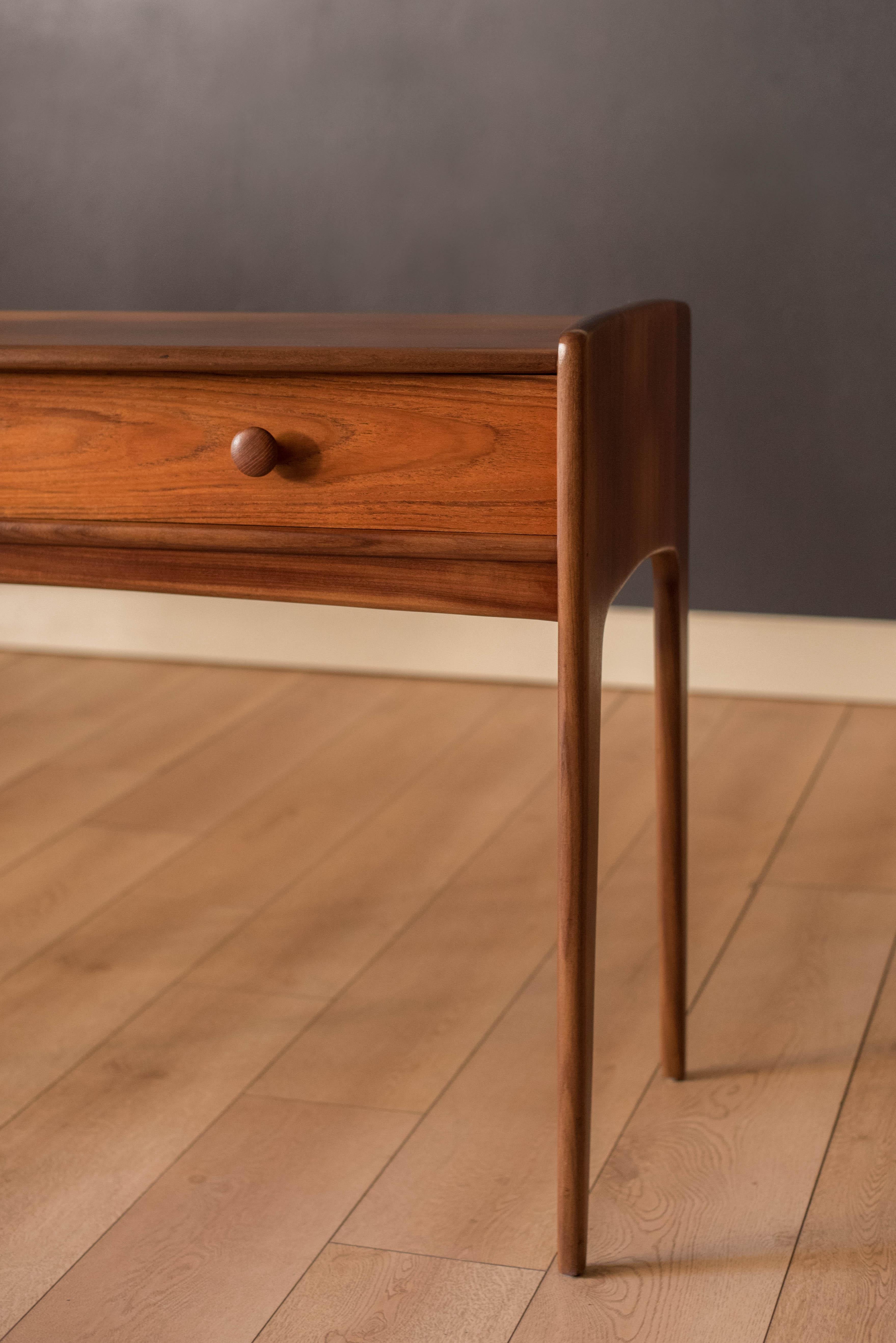 Sculptural Solid Teak Mid-Century Modern Console Table by A. Younger Ltd. 2