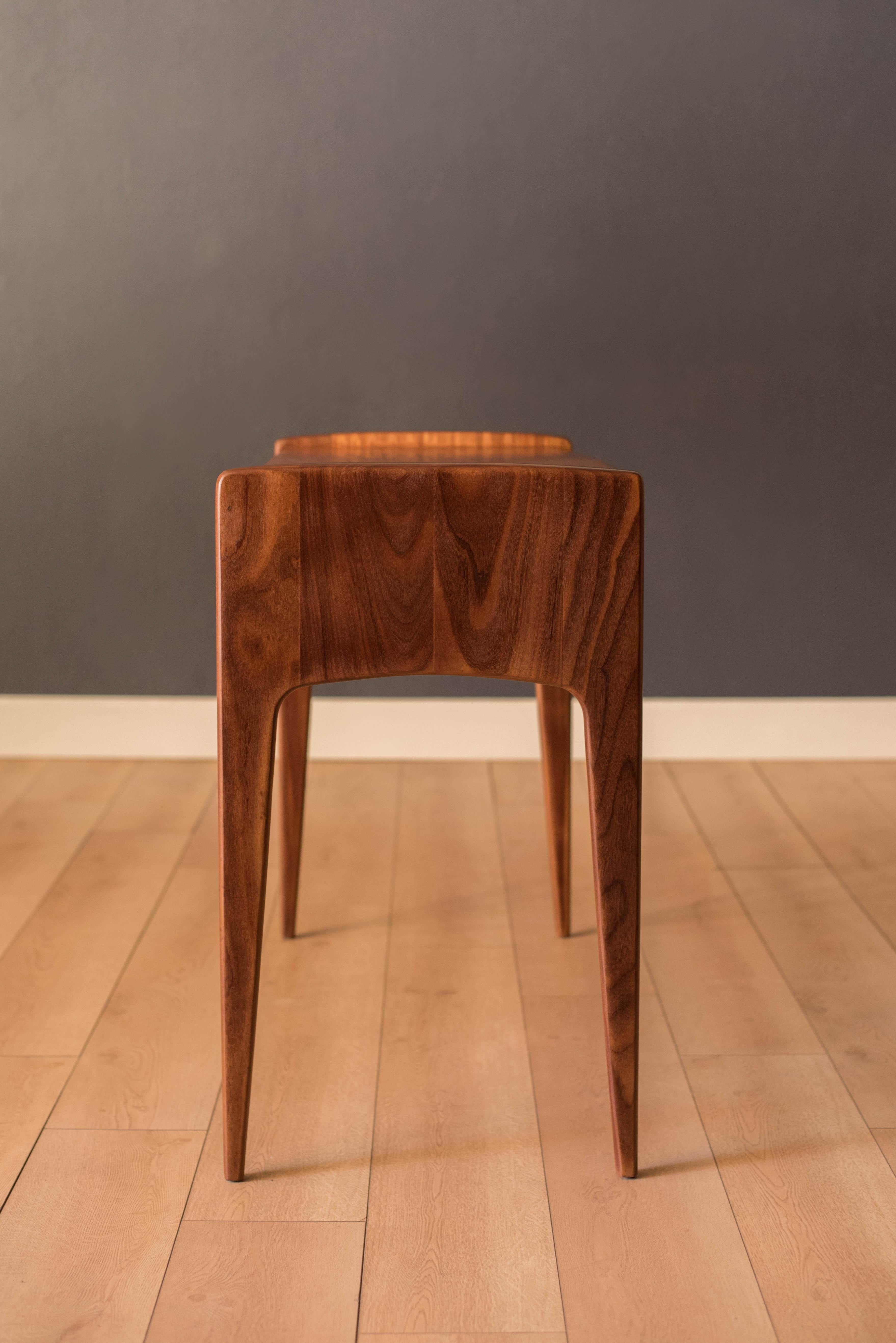 Sculptural Solid Teak Mid-Century Modern Console Table by A. Younger Ltd. 3