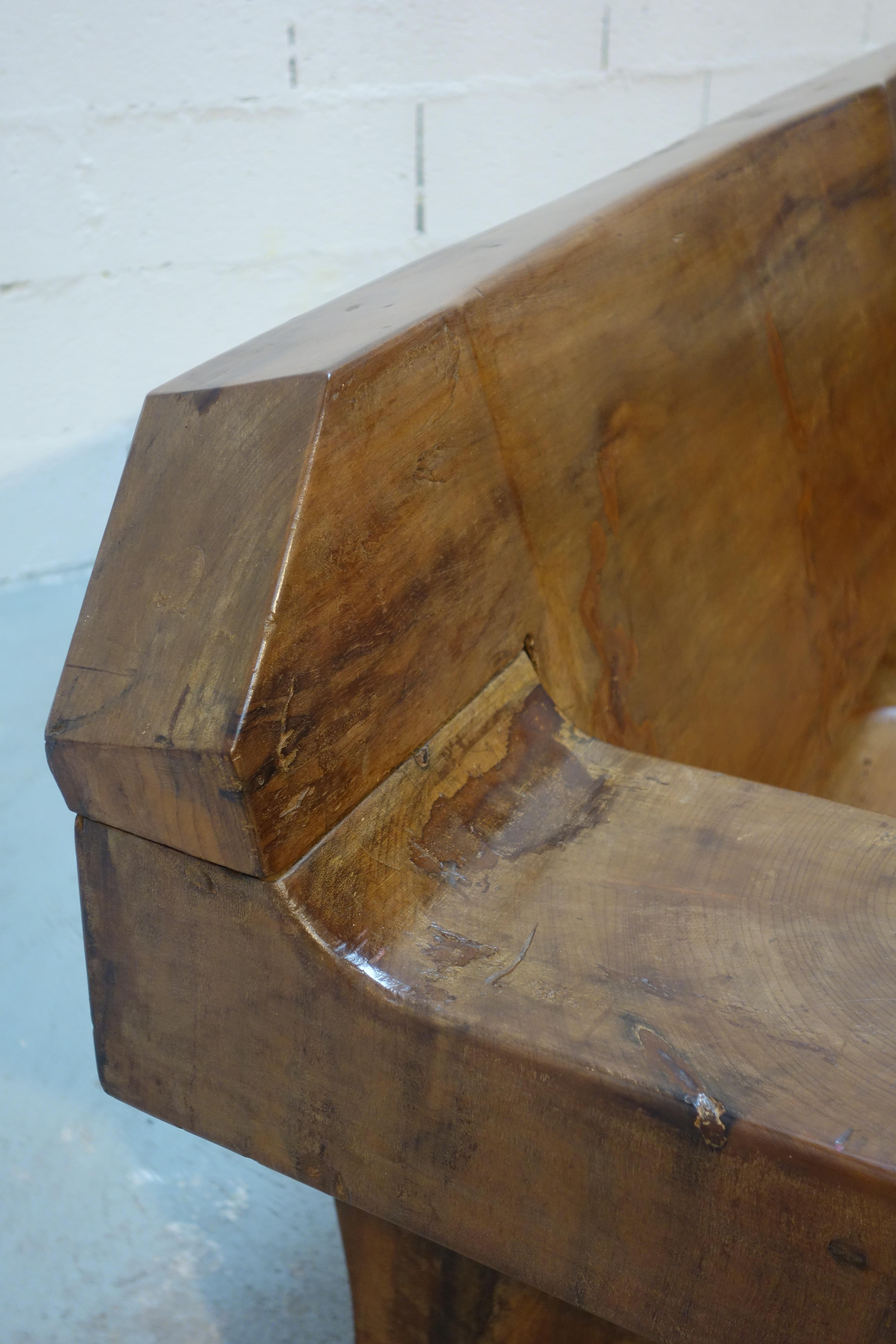 Sculptural Solid Wood and Handcrafted Sofa by Jose Zanine Caldas, circa 1980 For Sale 2