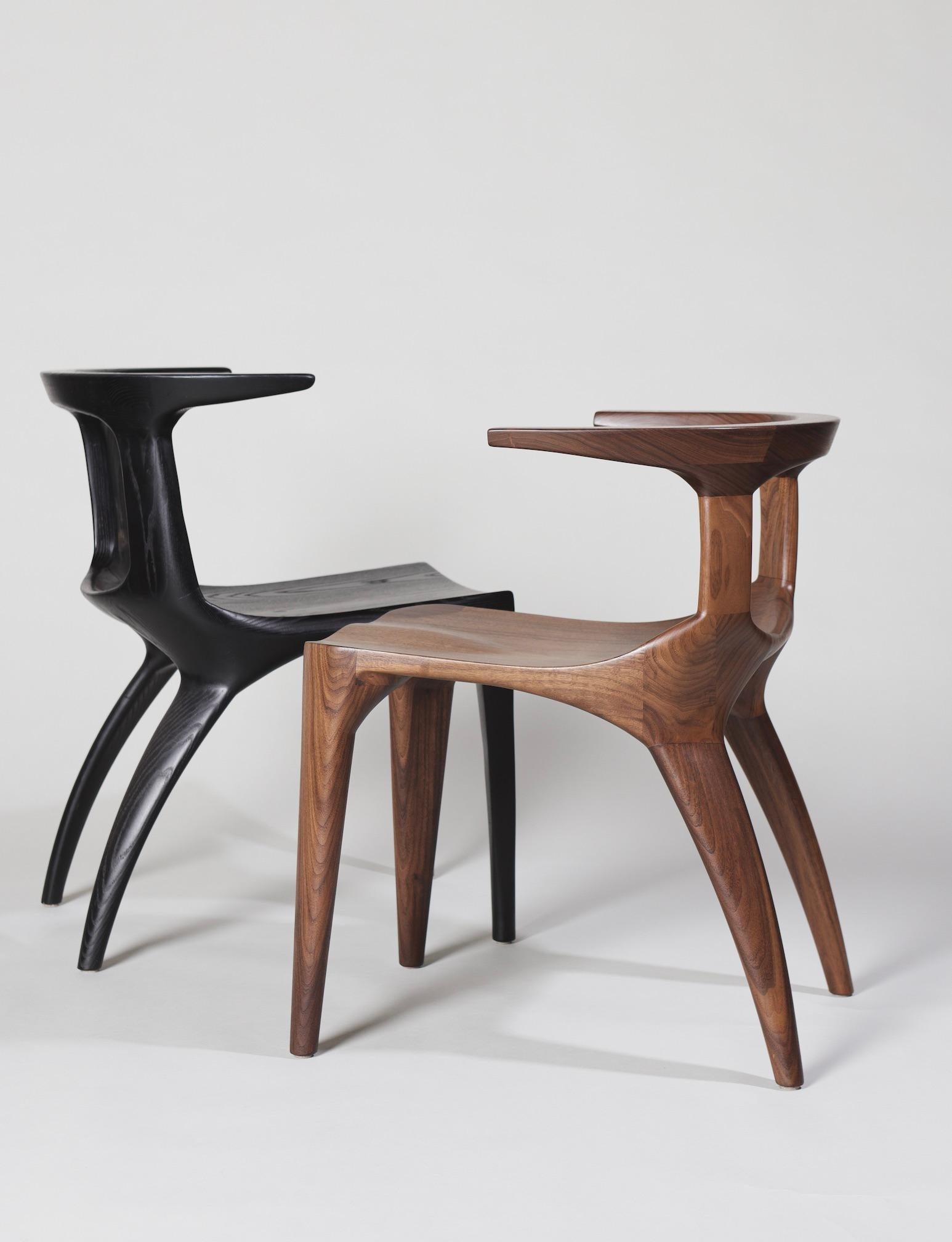 Contemporary Sculptural Solid Wood 'Mammut' Chair by Mobius Objects  For Sale