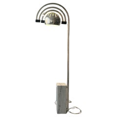 Vintage Sculptural Space Age Arco Floor Lamp, Chrome Metal, Three arches extendable