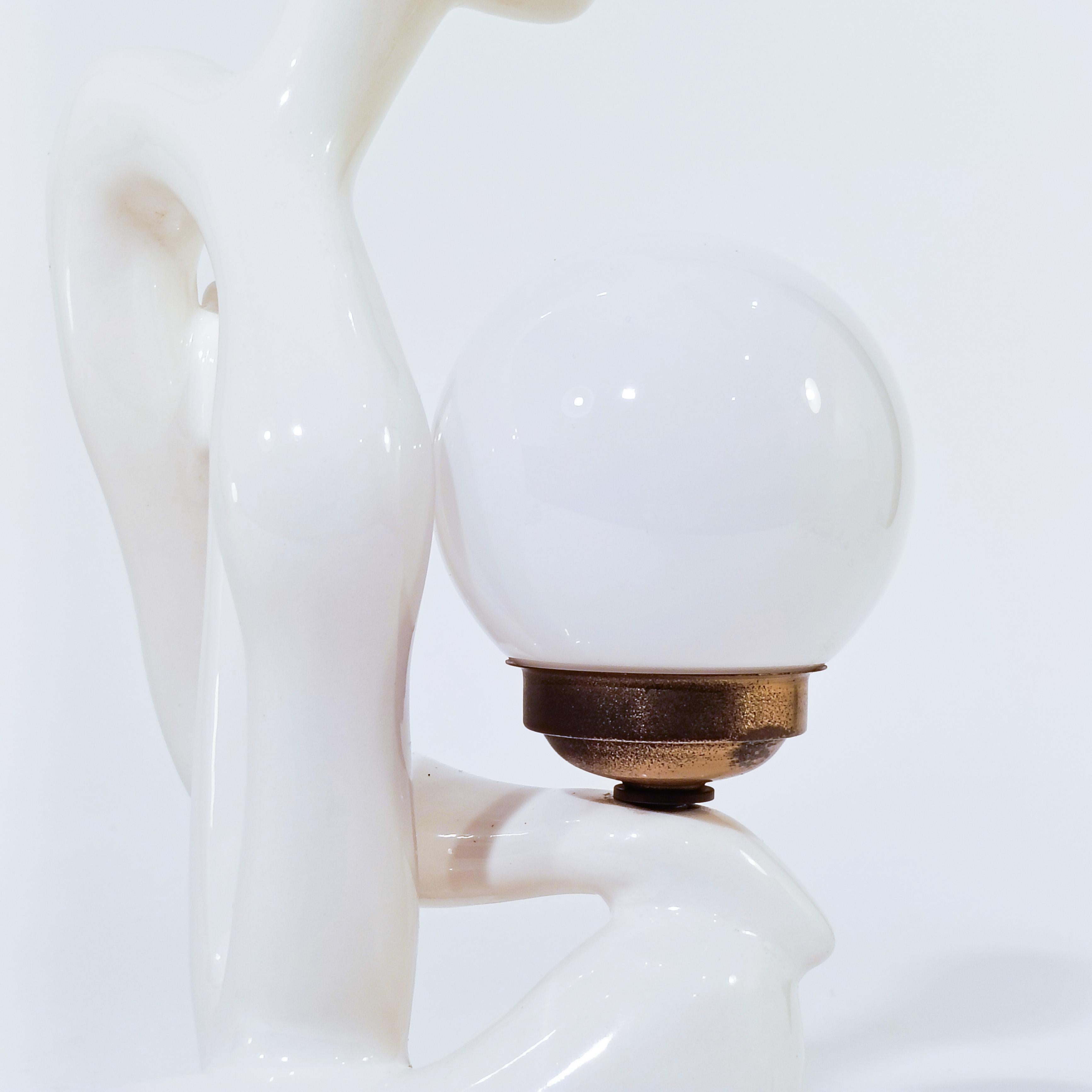 Lampes de table sculpturales en céramique de Space AGE par Hernández Cortés, Espagne, années 1970 en vente 3