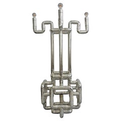 Lampada da terra scultorea A Space AGE "Rombo" disegnata da Gaetano Missaglia