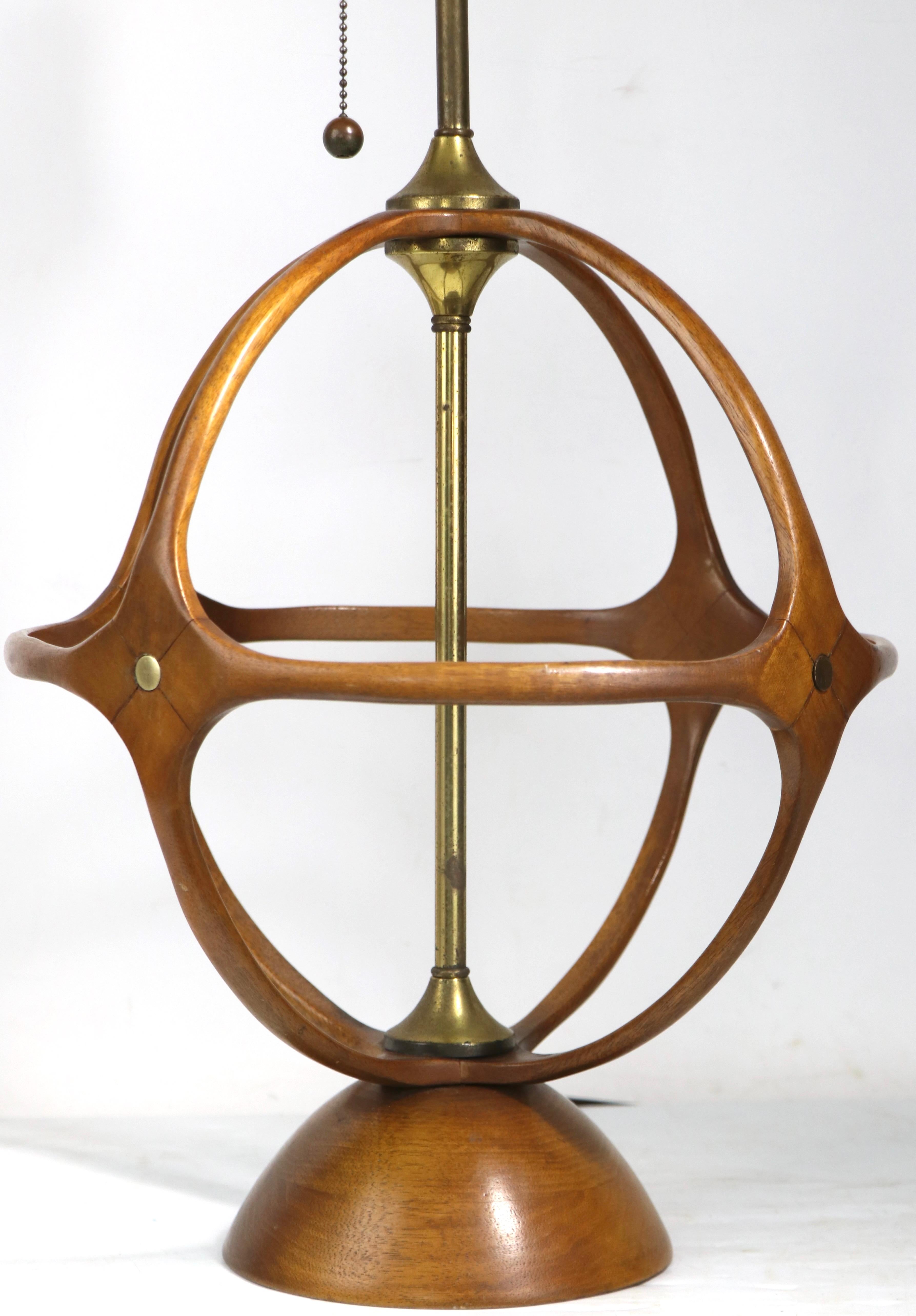 Mid-Century Modern Sculptural Sphere Table Lamp by Modeline