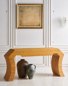 Sculptural Split Reed Console