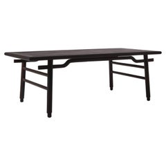 Sculptural Stained Ash Wooden Dining Table Sculptural Stained Ash Wooden Dining Table