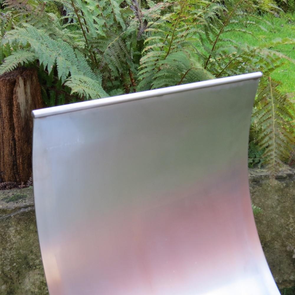 Contemporary Sculptural Stainless Steel Bespoke garden Bench Seat  Large Garden Sculpture