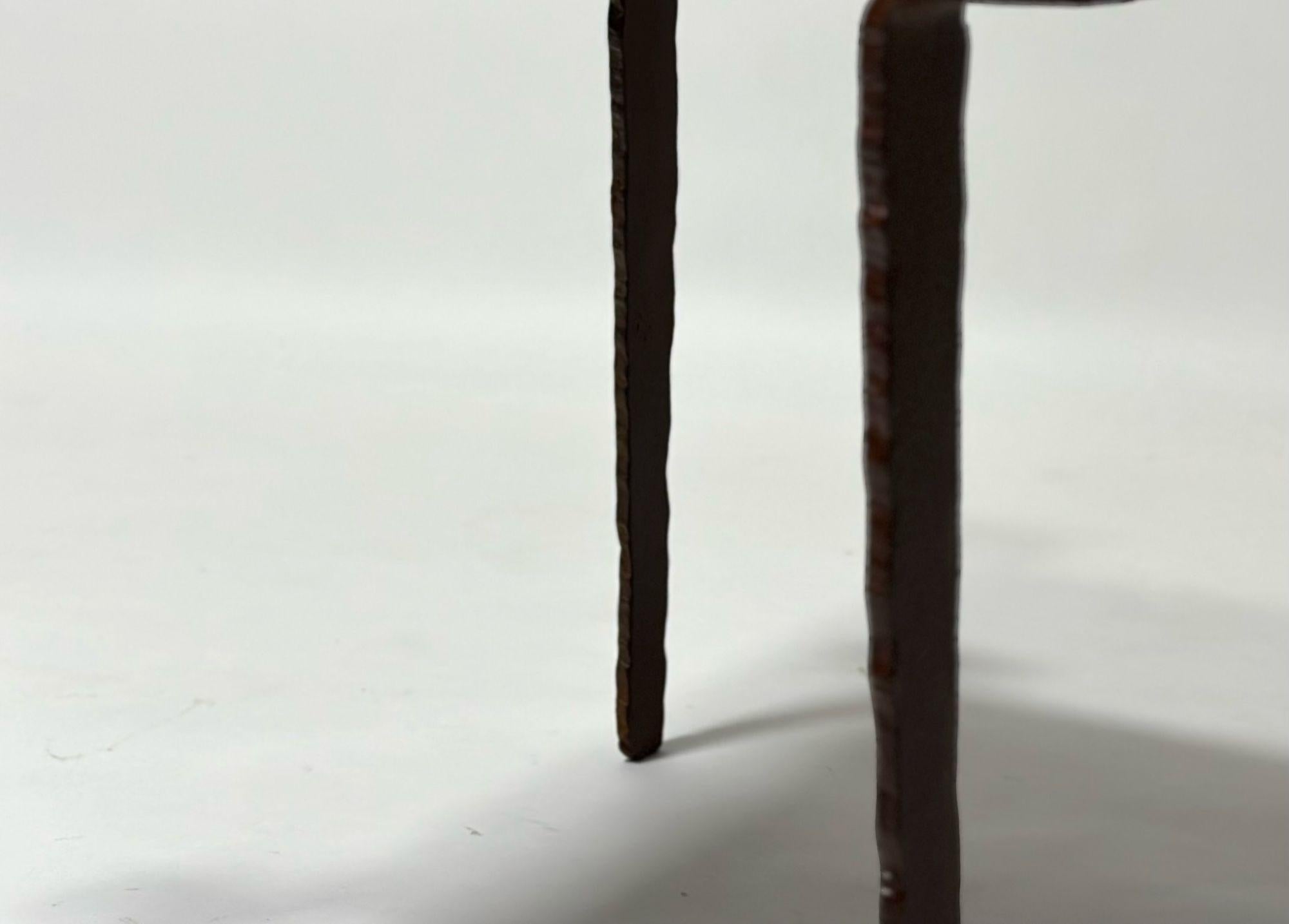 Table sculpturale en acier dans le style de Giacometti en vente 2