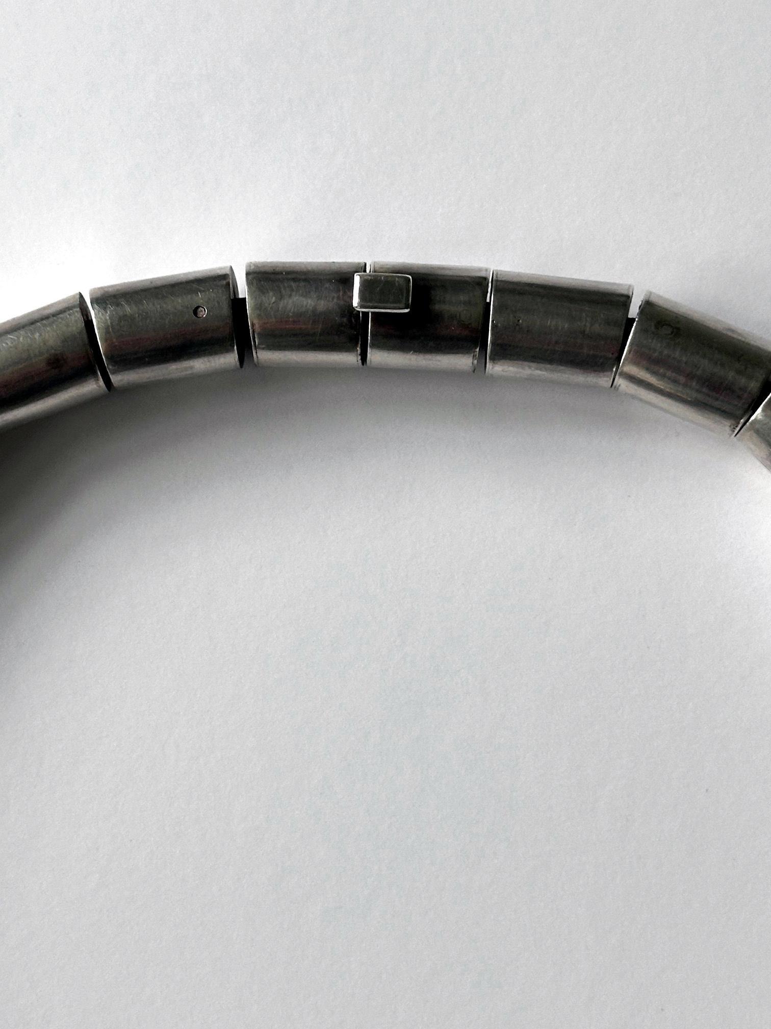 Conjunto escultural de collar gargantilla y pendientes de plata de ley de Graziella Laffi Plata esterlina en venta