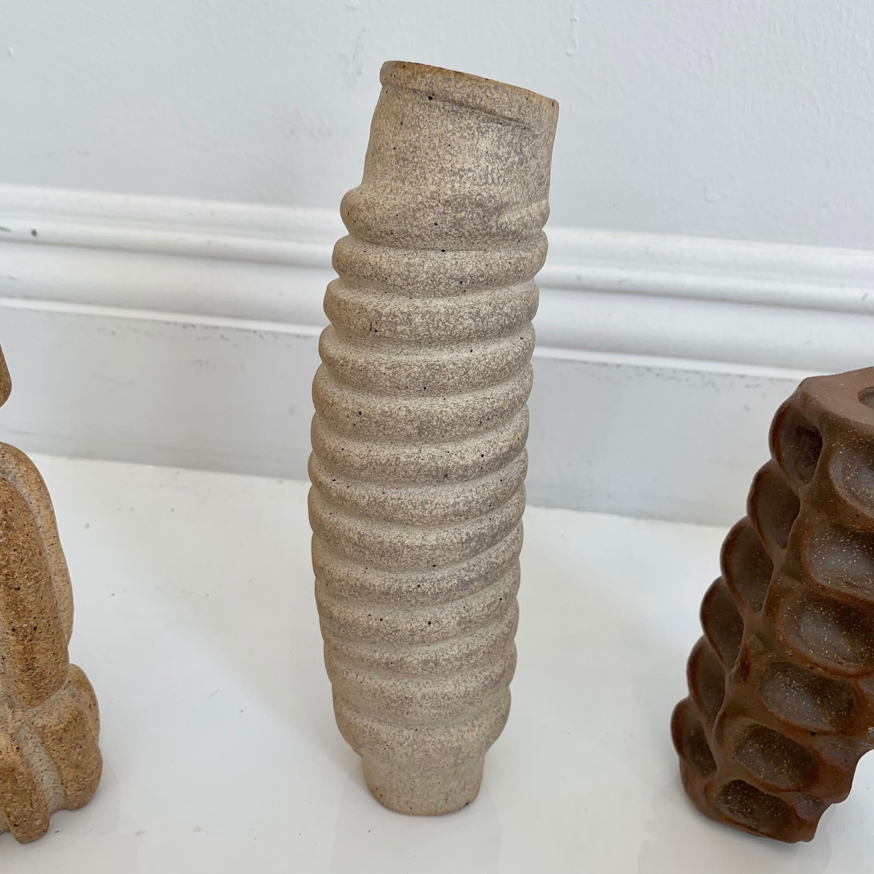Sculptural Stone Fossils and Remnants Pottery 7