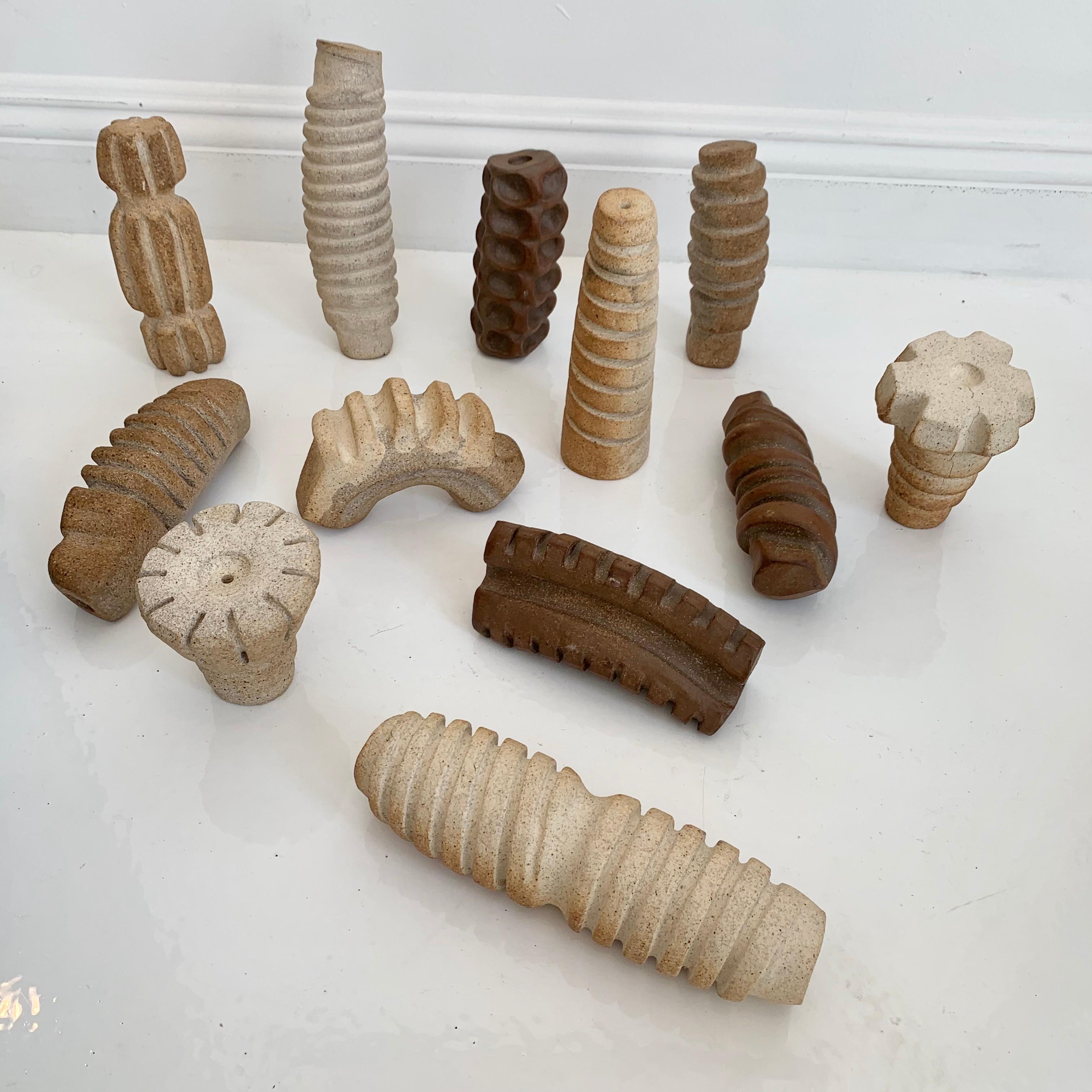 Gorgeous clay sculptures and pottery by Los Angeles artist, Polina Perl. This a series of fragments or fossils. All hand made, all one of a kind pieces. Different sizes, patinas, inconsistencies to each piece. 13 available. Priced individually.